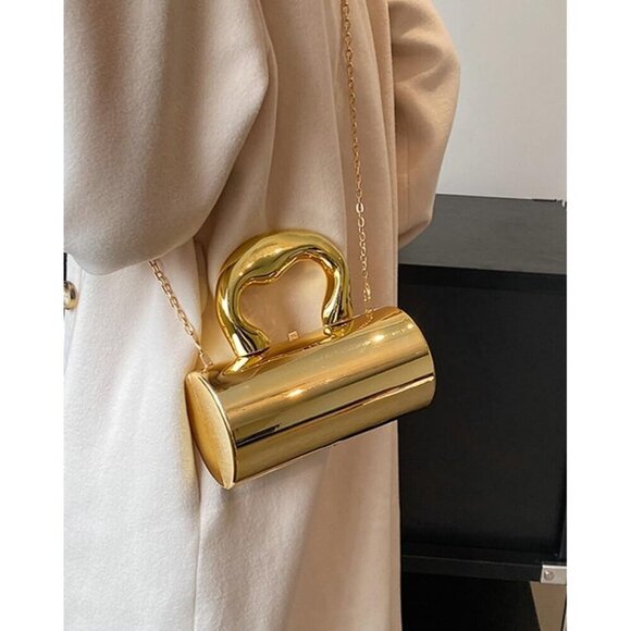 Acrylic Clutch Tote Bag for Women Silver Purse Hobo Bag Satchel Crossbody Bags - Picture 2 of 7